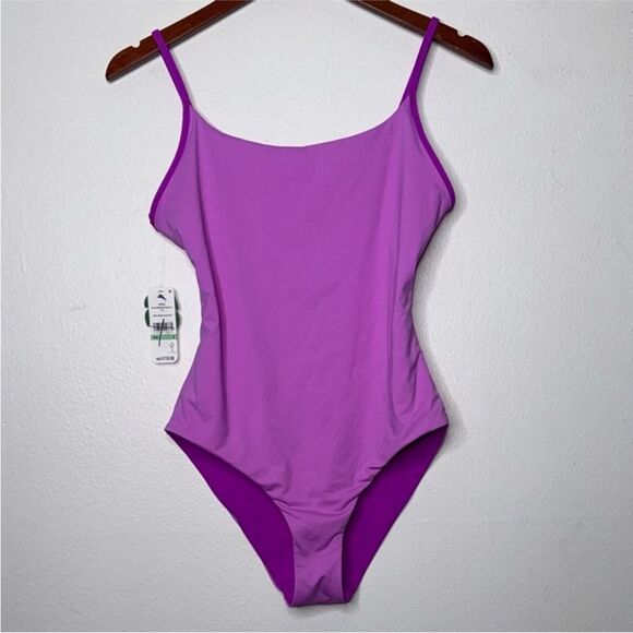 Tommy Bahama Women's Palm Modern
Reversible Maillot One Piece Swimsuit Size 8 - Picture 2 of 10